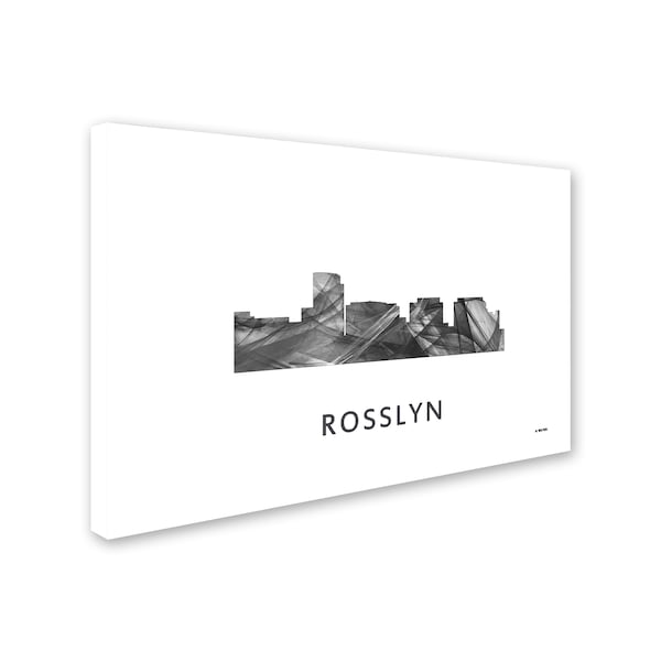 Marlene Watson 'Rosslyn Virginia Skyline WB-BW' Canvas Art,22x32